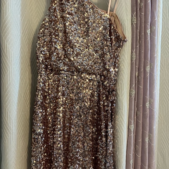 Sequin One-Shoulder Dress - Picture 3 of 6